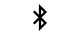 An icon of a Bluetooth symbol