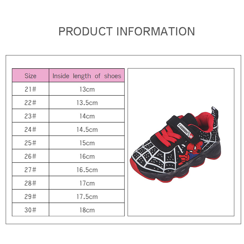 รูปภาพรายละเอียดของ AMILA รองเท้าผ้าใบสำหรับเด็ก,รองเท้ากีฬารองเท้าวิ่งมีไฟ LED กระพริบเดี่ยว