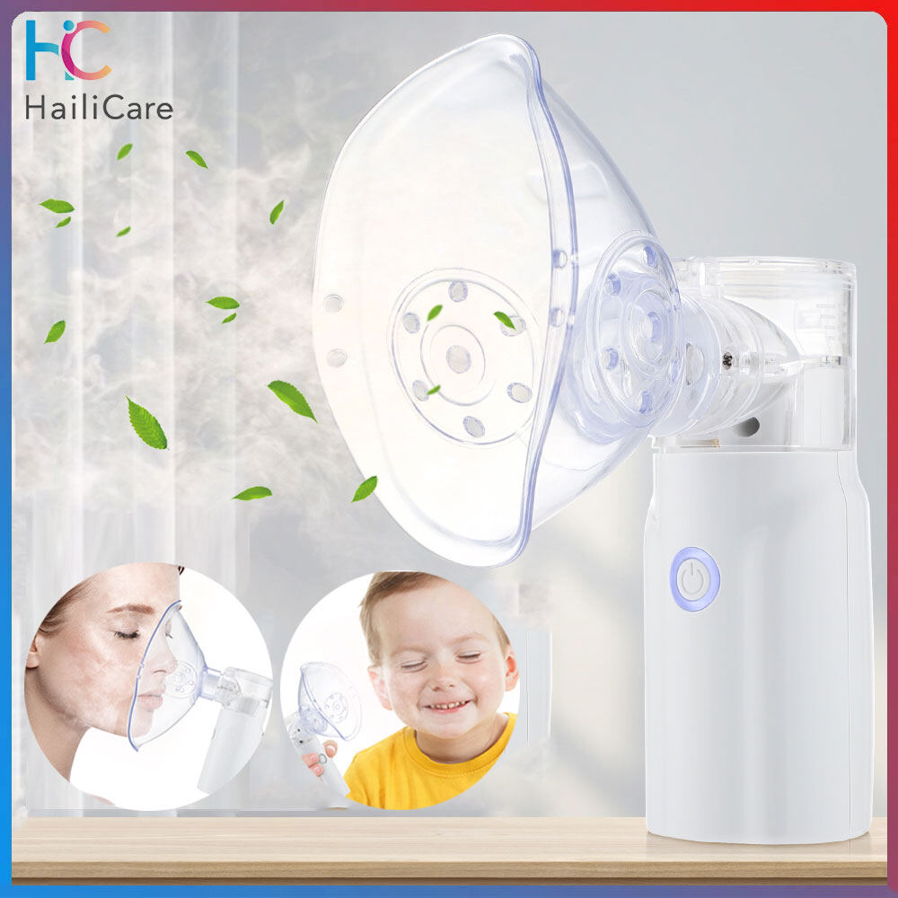 Hailicare Portable Handheld Nebulizer Mesh Ultrasonic Silent Inhalar Two Spray For Child Adult Health Care ราคา 338 บาท*ส่งฟรี