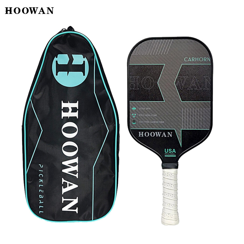 Hoowan carhorn vợt pickleball usapa T700 sợi carbon 3K 16mm pickleball vợt với Túi