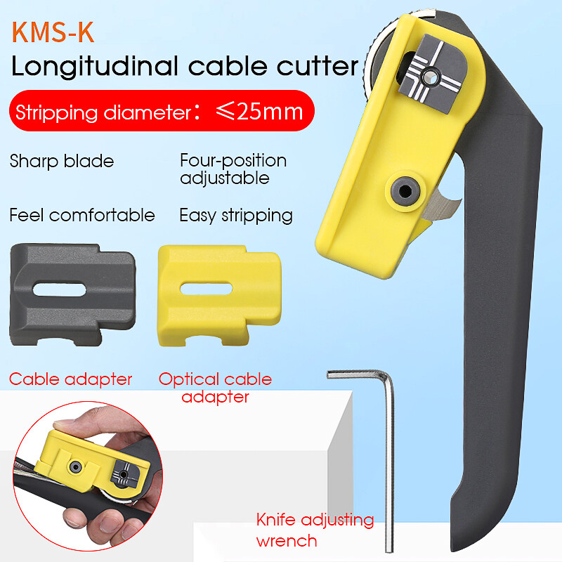 KMS-K Fiber Optic Cable Sheath Optical Fiber Tool Cable Sheath Slitter Longitudinal Cable Jacket Slitter KMS-K Cable Str