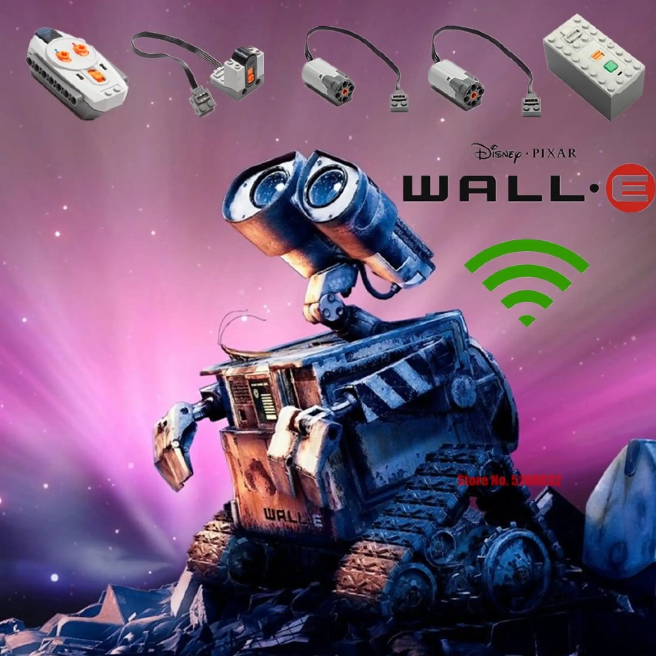 New Pixar Movie Series Wall E Motorized Rc Robot Motor Power Doll Figures Building Block Brick Toy Gift Kid Birthday Lazada Ph