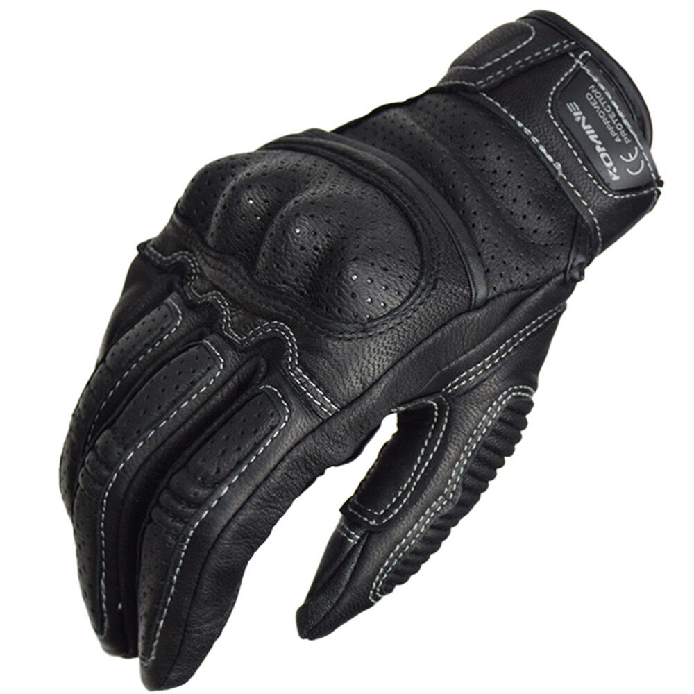 Komine găng tay xe máy cổ điển găng tay da thoáng khí gk-217 găng tay xe máy có màn hình cảm ứng cho nam
