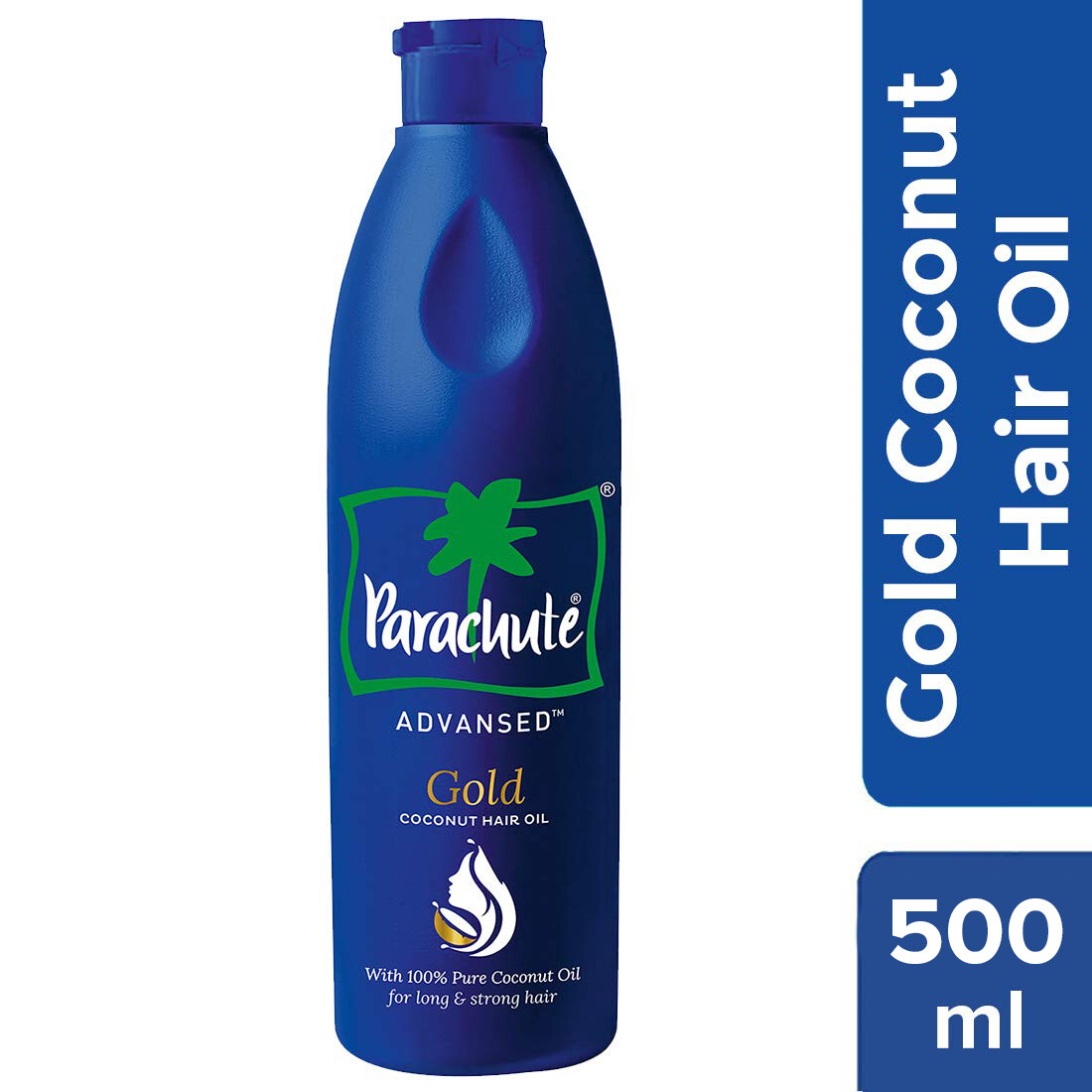 Gambar Parachute Advansed Gold Coconut Hair Oil 500 Ml   Halal Certified