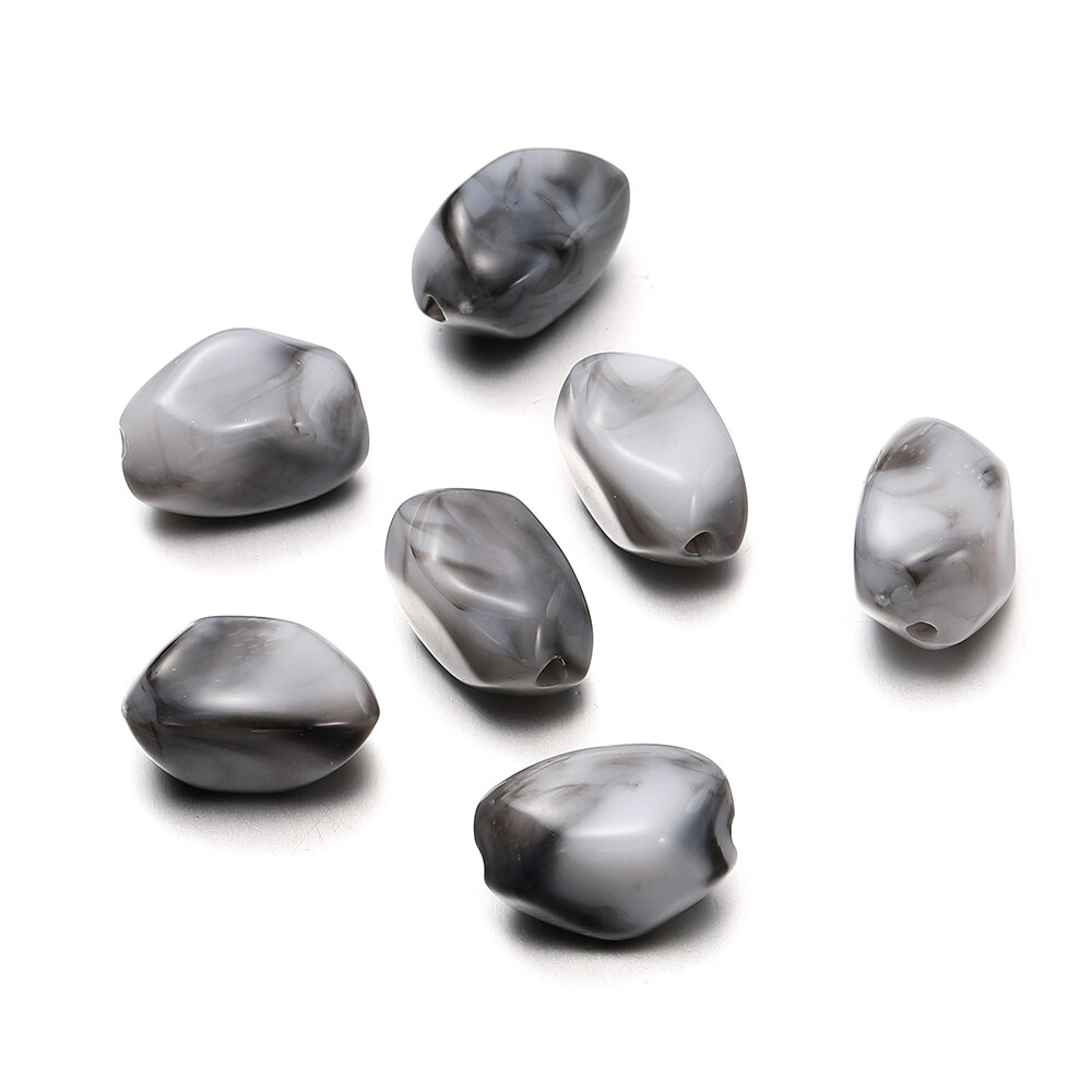 St.kunkka 10 chiếc hạt đá giả hình kim cương hạt không đều Acrylic 13x20mm cho Vòng tay tự làm trang sức vòng cổ làm phụ kiện trang sức