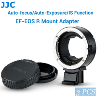 JJC EF-EOS R Auto Focus Mount Adapter Converter for Canon EF EF/S Lens to Canon EOS R50 R10 R8 R7 R6 R6 Mark II R5C R3 R R5 RP & More RF Mount Camerawith 1/4 -20 Threads