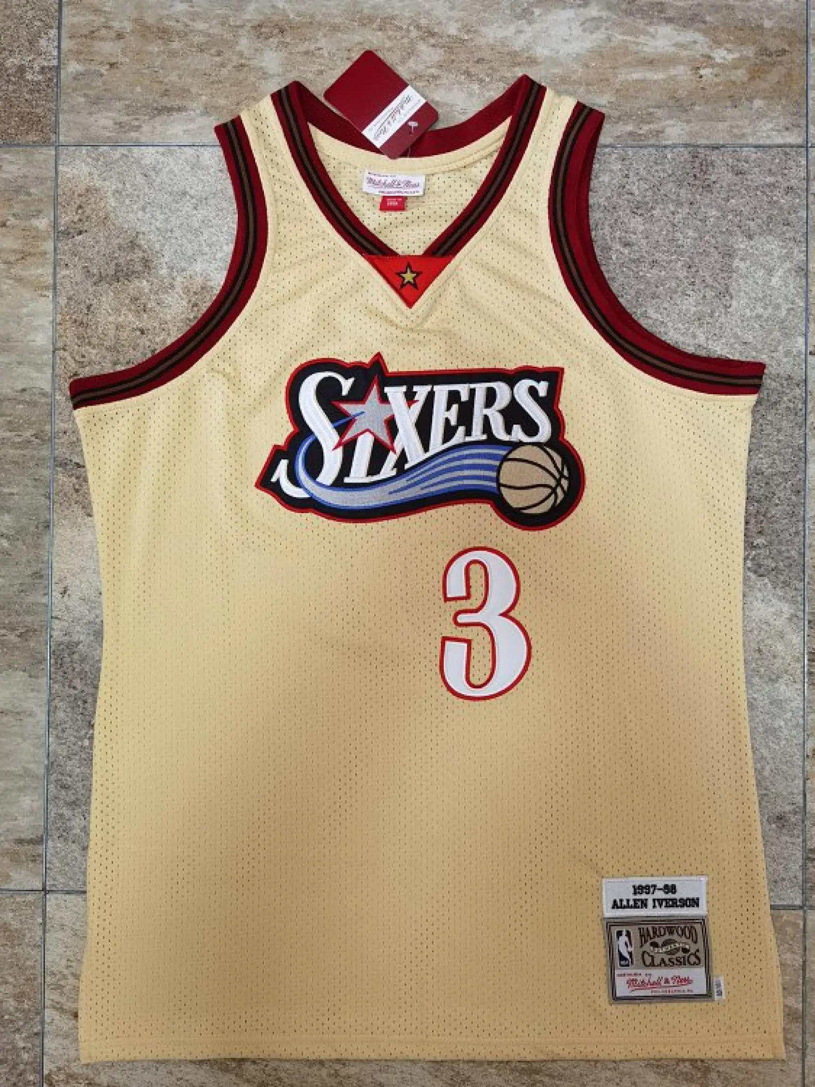 gold iverson jersey