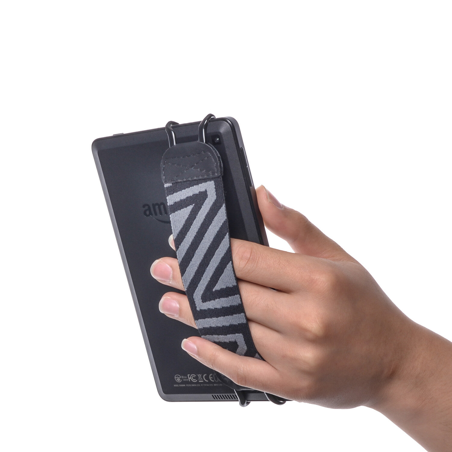 1Piece TFY Security Grey Striped Hand-Strap for Kindle Voyage, 6  / Kindle Paperwhite, 6  / Kindle Fire, 6 inch