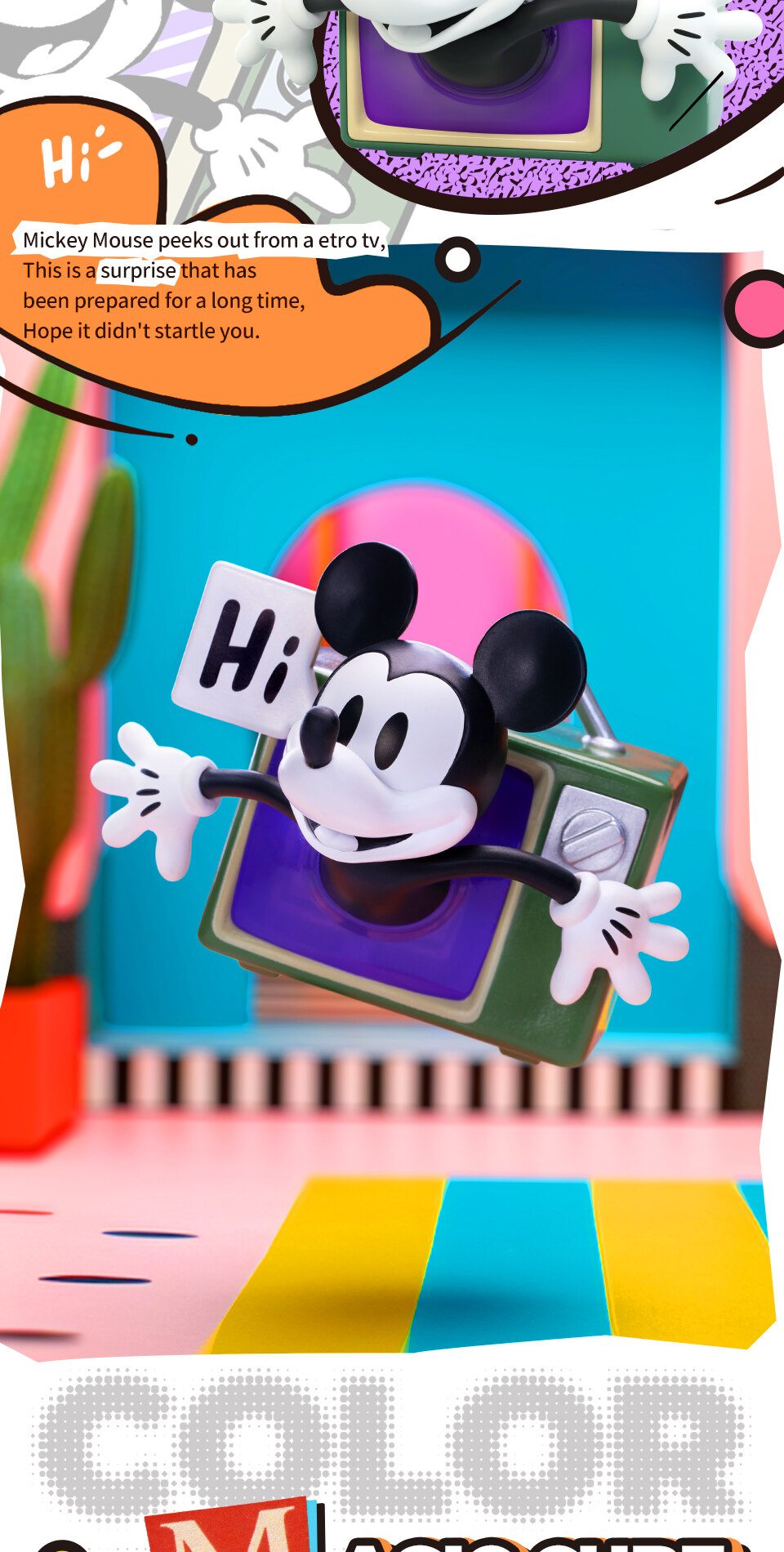 52TOYS DISNEY Mickey Mouse Color Series Blind Box Figure Toy