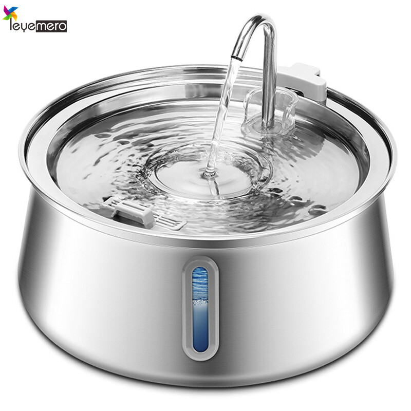 IPSKY Automatic Pet Water Fountain Stainless Steel Cat and Dog Water Dispenser 4.0L ราคา 395 บาท*ส่งฟรี