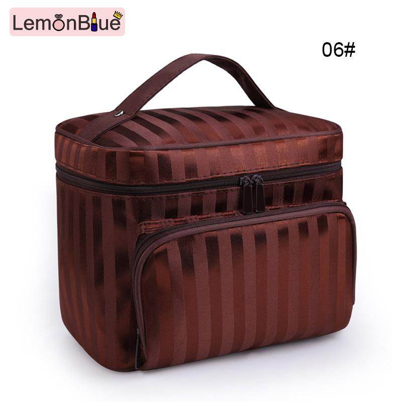 Gambar LemonBlue Large Make Up Cosmetic Box Jewellery Vanity Case Storage Bag Beauty Toiletry Container