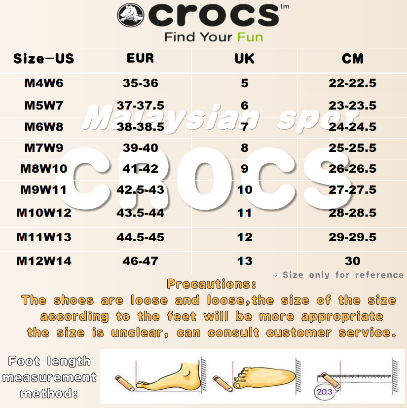 In Cm Crocs C 10 Crocs Size Chart Women Philippines Crocs Size