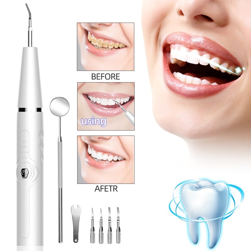 Gambar ?Ready? ElectricDental Scaler ToothRemover Teeth Stains Tartar Tool Whitening Oral Hygiene Water Flosser Irrigador
