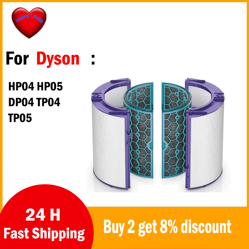 Dyson Dp04 Compatible Dual-Layer Hepa Activated Carbon Filter