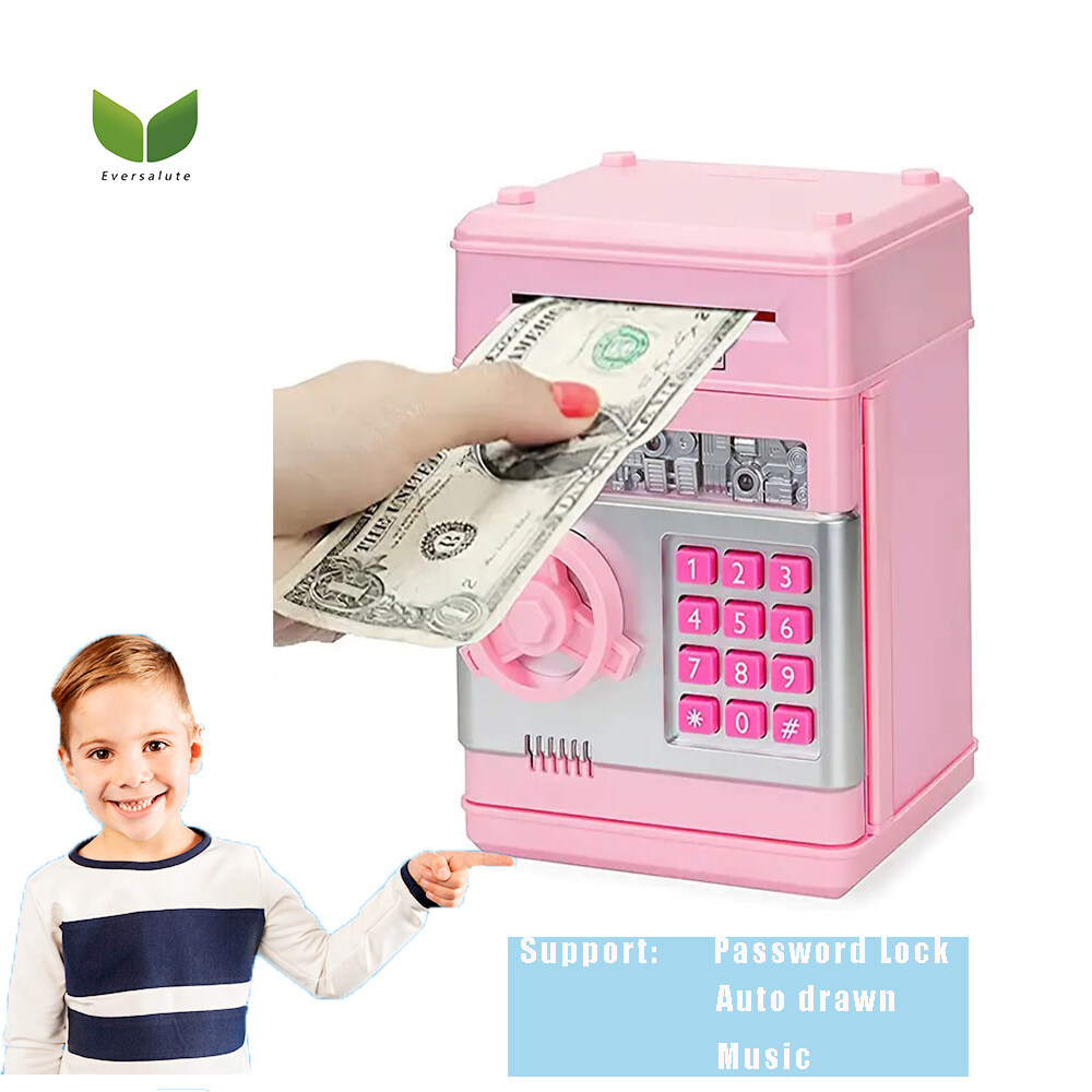 Eversalute Piggy Bank,Built In Password Locker And Auto Drawn And Music