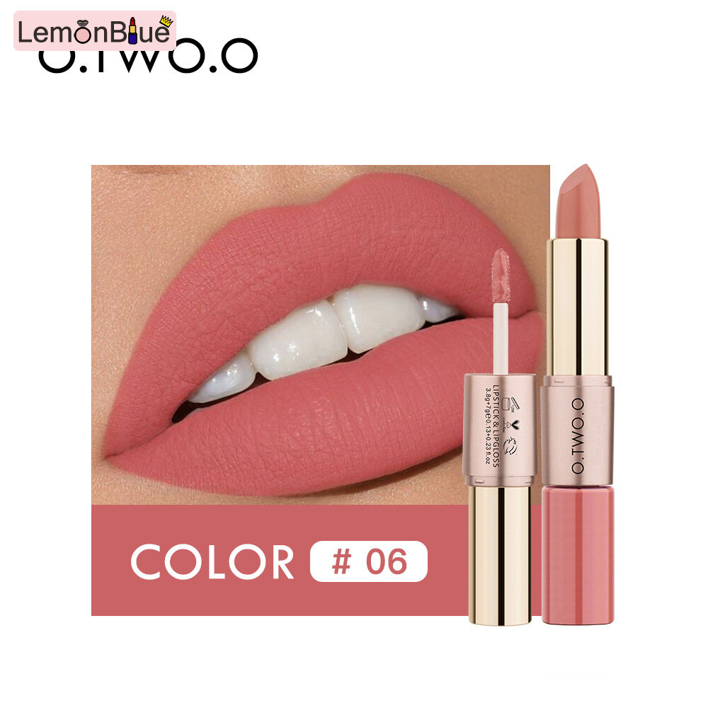 Gambar LemonBlue 2 in 1 Velvety Lipstick Long Lasting Nonstick Cup Not Fade Makeup Cosmetics For Girl Women