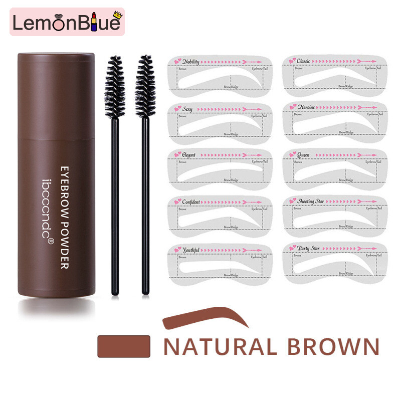 Gambar Waterproof   Long Lasting Brow Magic Stencil   Stamp Kit with 2 Brushes Shaping Brow Magic Stencil   Stamp Kit Women Makeup Tool Waterproof   Long Lasting with 2 Brushes Shaping Kit