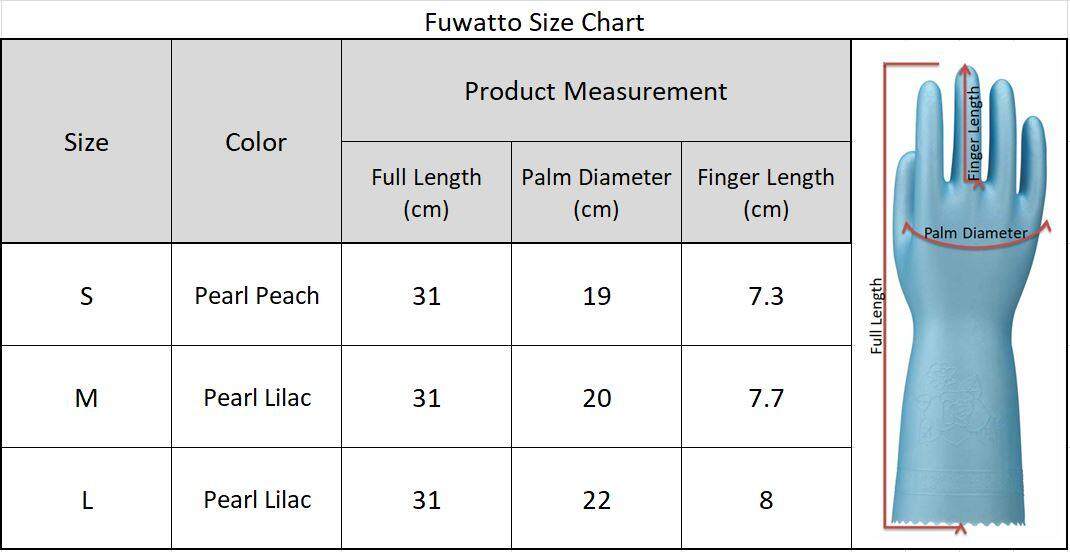 Showa Fuwatto Touch Flock Lined Thick PVC Household Gloves (M Size)