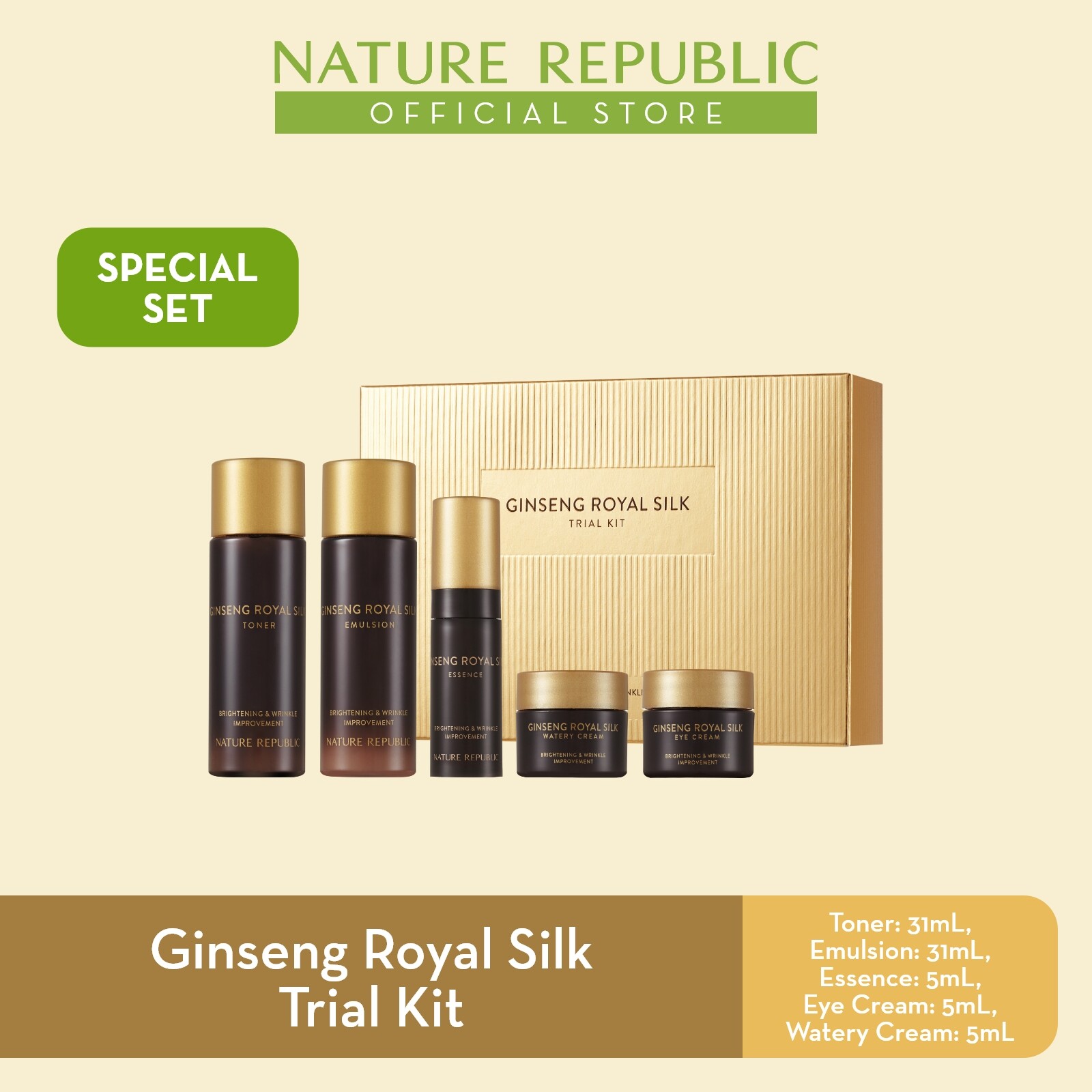 Gambar Nature Republic Ginseng Royal Silk Trial Kit   for Anti Aging