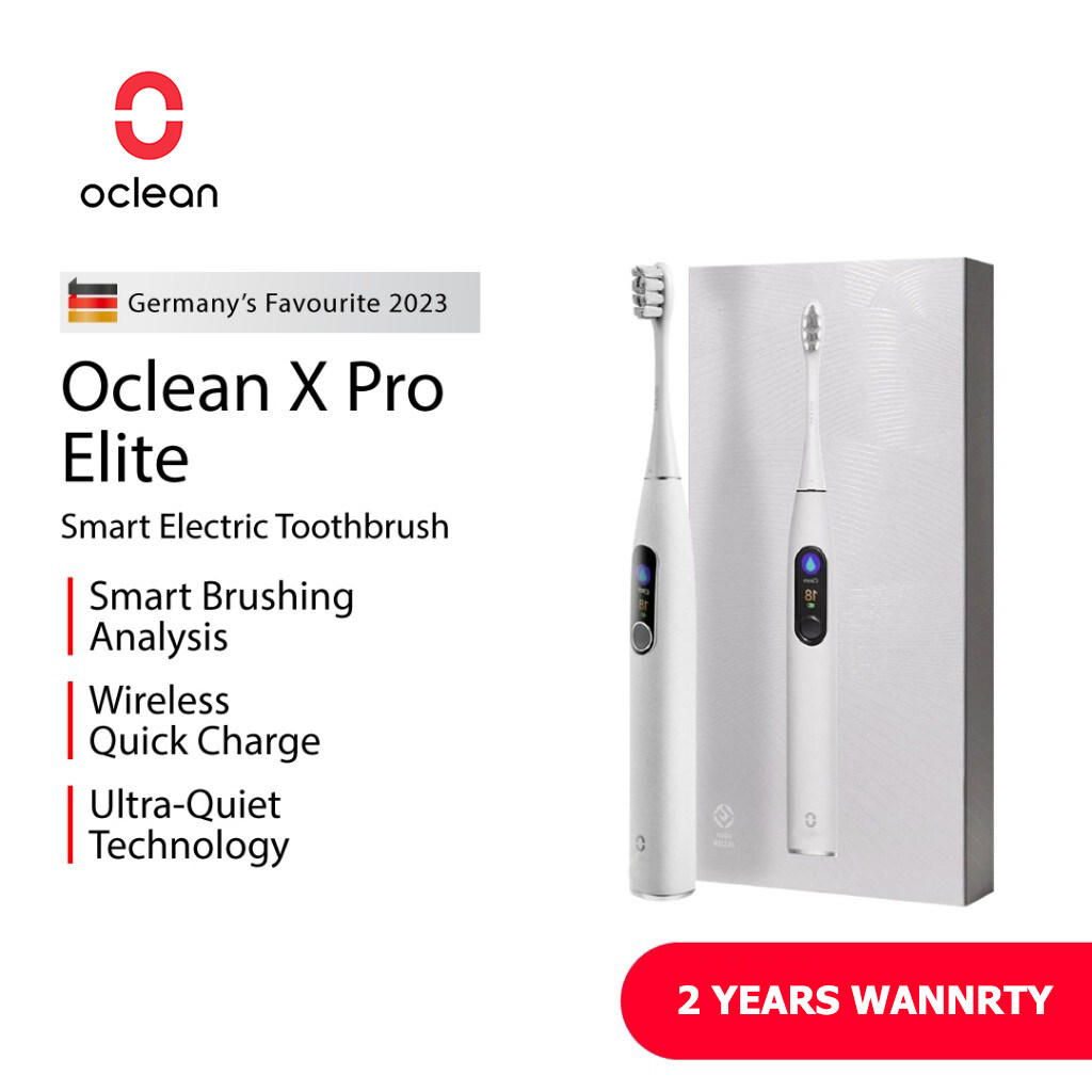 Oclean x Pro Elite ai điện thông minh Bàn chải đánh răng sóng âm tự động đánh thức siêu êm Thế Giới 