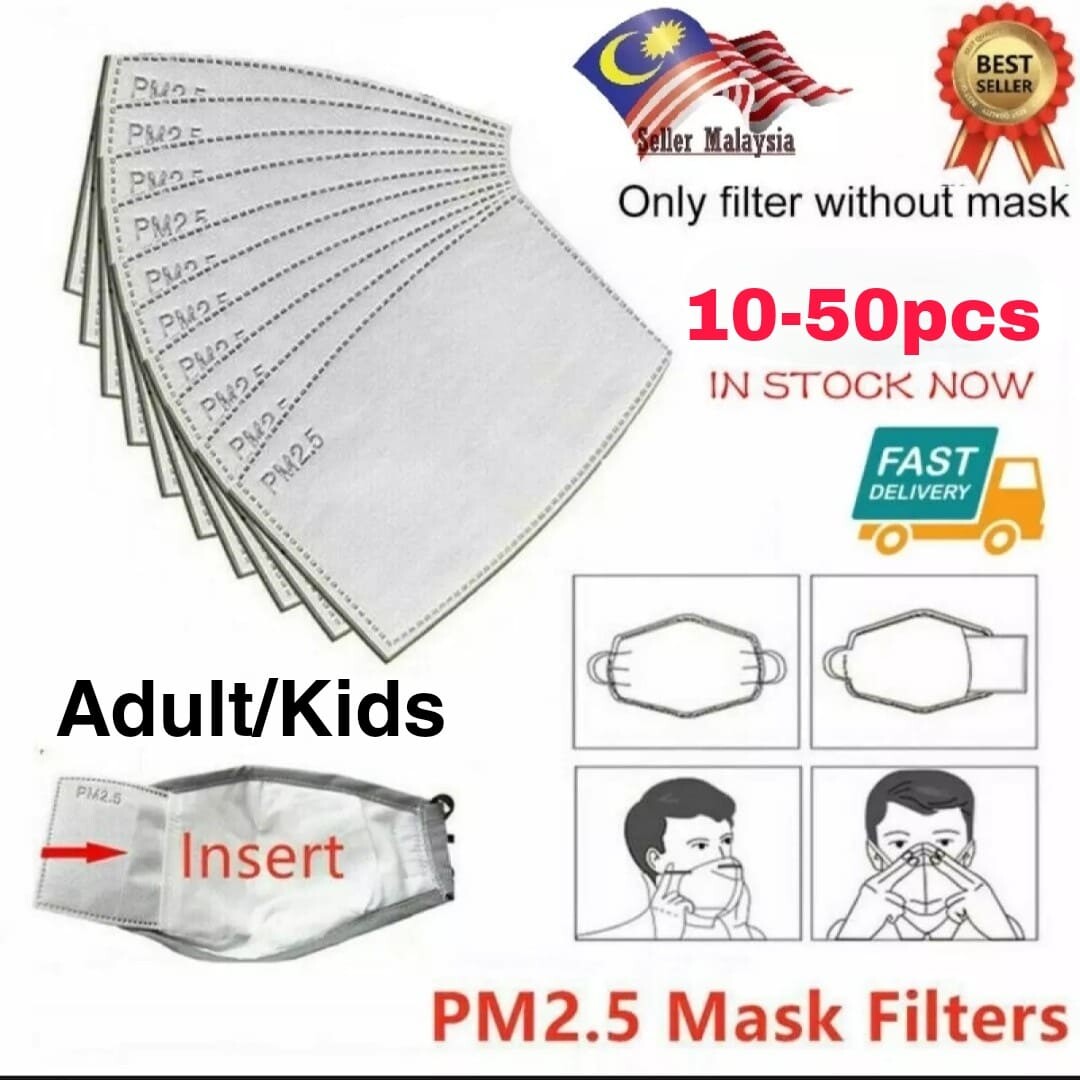 10pcs Activated Carbon Filter Replaceable Anti Haze Filter Paper for Kids 