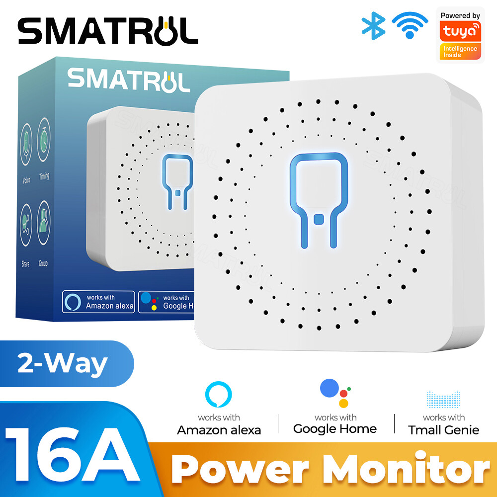 Công Tắc Đèn MINI SMATRUL Mô-đun Ngắt Đèn Điều Khiển Đẩy WiFi 16A Tuya, Bộ Điều Khiển Rơle Giọng Nói Ứng Dụng Smart Life Hẹn Giờ Google Home Alexa 110-220V