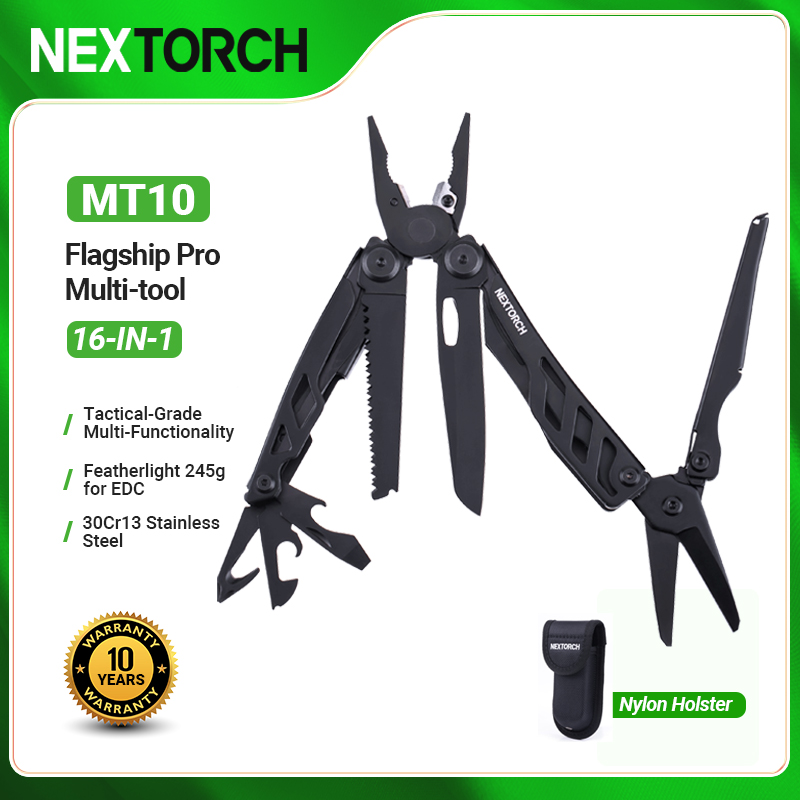 NEXTORCH MT10 16-IN-1 Multi-tools Versatile EDC Multi Function Tool Pliers Folding Pliers Outdoor Camping Equipment With Nylon Sheath ราคา 1,805 บาท*ส่งฟรี