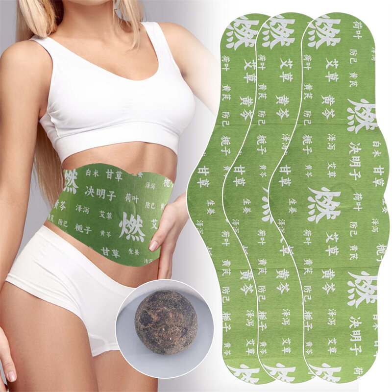  【Cảm giác Nắng Hoàn hảo miếng dán thảo dược bụng định hình vóc dáng Miếng Dán rốn cỏ ai Miếng dán giảm mỡ bụng cải thiện đốt mỡ nhanh cho nam nữ 