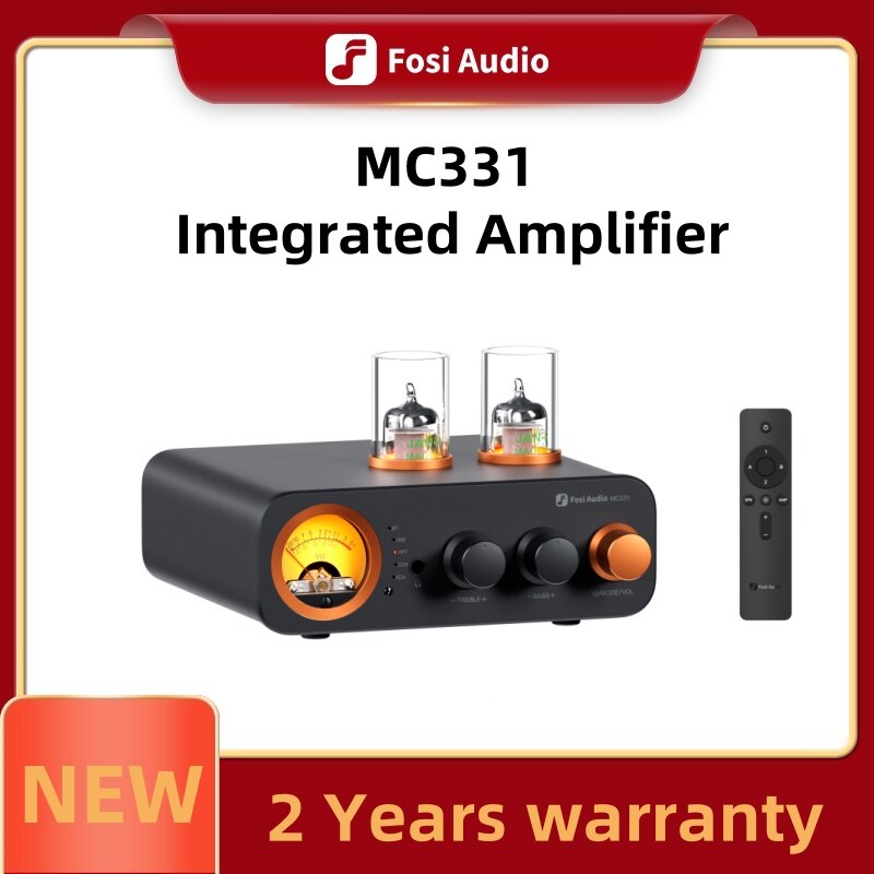 Fosi Audio MC331 2.0 Channel Bluetooth Stereo Integrated Amplifier with DAC, Mini Audio Power Amp for Passive Speaker ราคา 6,603 บาท*ส่งฟรี