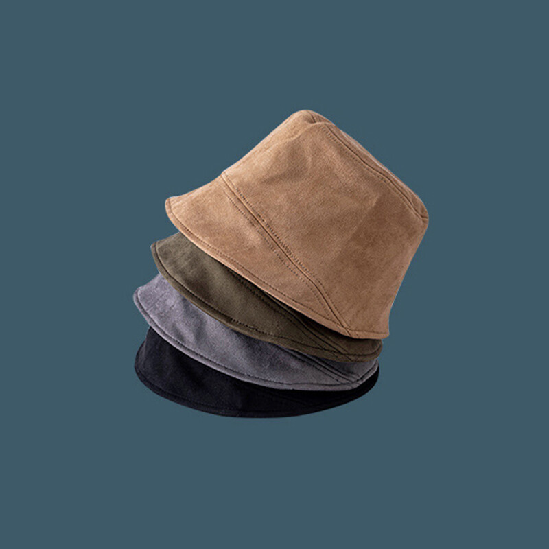 Mũ Tai Bèo Nữ Mùa Xuân Hè Mũ Tai Bèo Da Lộn Màu Trơn Mũ Ngư Dân Rộng Vành Cho Bé Gái, Ngoài Trời Sun Hats