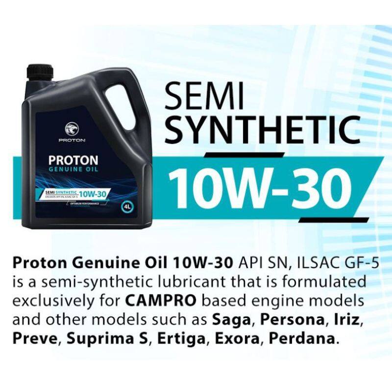 PROTONPetronas Syntium 800 SE 10w30 Semi Synthetic SN/CF Engine Oil 4L