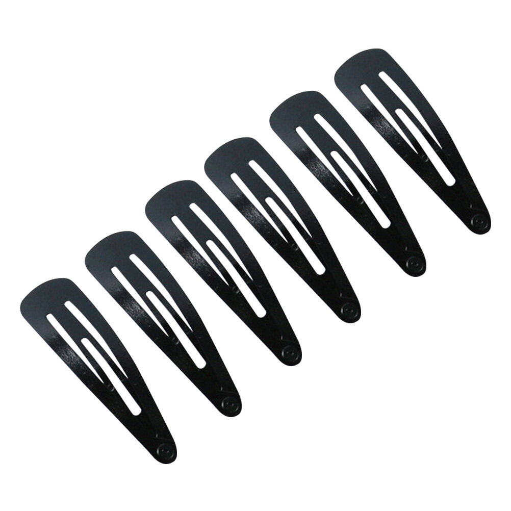 50Pcs Girl Black Hair Clips Barrettes Snap Clips Metal Epoxy Snap Hair Pins  Hair Accessories for Kids Toddlers | Lazada