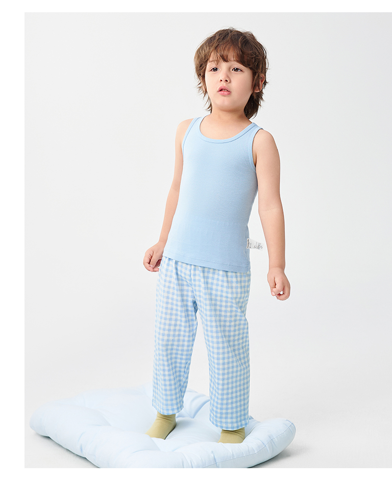 balabala Children Sleep Pants Summer Anti-Mosquito Pants Children Home Pants Bos Girl For Big Kids Soft Stretchy Comfortable · v4