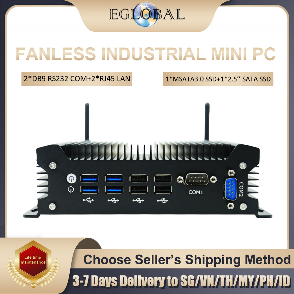 Eglobal Industrial Desktop Computer Intel 4/6/7/8/10th Gen Core i3/i5/i7 CPU Support AWAL Wake On LAN Watchdog RTC fit for industrial grade field Mini PC ราคา 10,051 บาท*ส่งฟรี