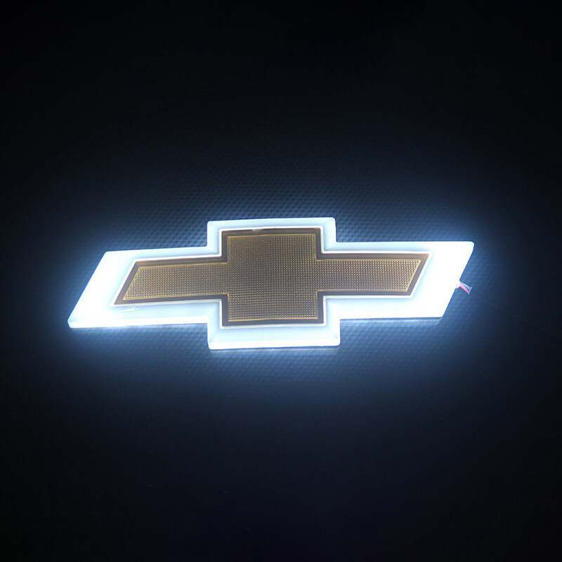 Đèn LED Logo Chevrolet Phụ Kiện Xe Hơi Sửa Đổi Biểu Tượng Huy Hiệu Cản Trước Sau Cho Chevrolet CAMER