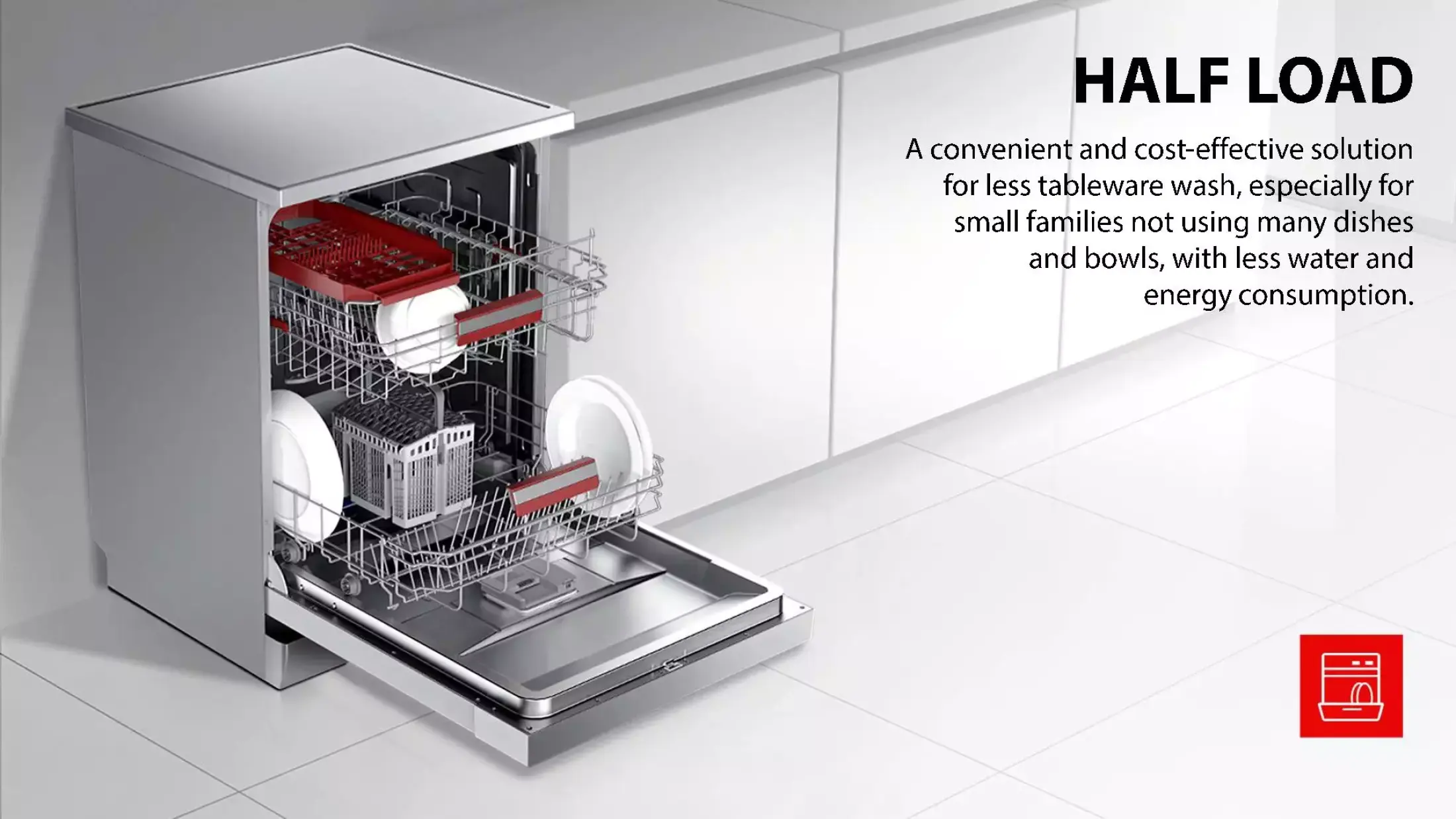 TOSHIBA 118PCS Dishwasher DW14F1(S)MY with 6 Program Dish Washer