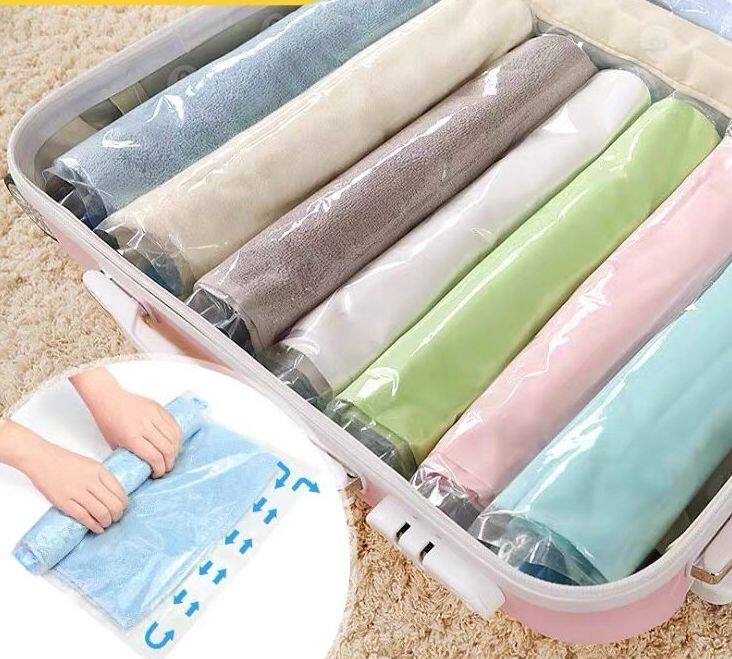 [Còn Hàng] 10 Chiếc Túi Chân Không 35X50CM Túi Đóng Gói Nén Bằng Tay Nhỏ (Trong Suốt)