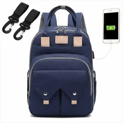 Nappy Backpack Bag Mummy Large Capacity Bag Mom Baby Multi-Function Waterproof Outdoor Travel Diaper Bags For Baby Care (11)