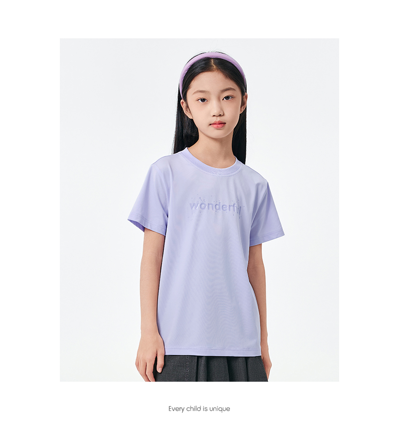 balabala Children Short Sleeve T-Shirt Boy Inner Wear Summer Girl Printed Fashion Comfortable Versatile Trendy · v5
