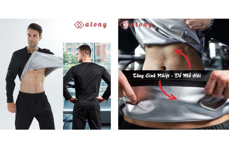 Đồ tập ép cân ATONY Cao Cấp cho nam, tăng sinh nhiệt đổ mồ hôi, hỗ trợ ép cân