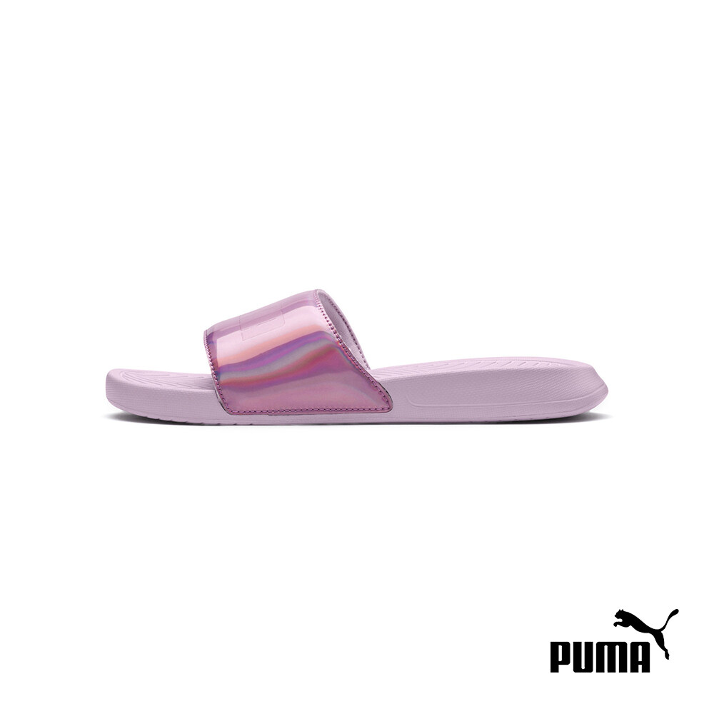 puma popcat chrome slides