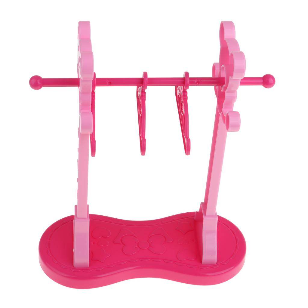 Tooyful Doll Clothes Rack With Hangers For Mellchan Baby Dolls