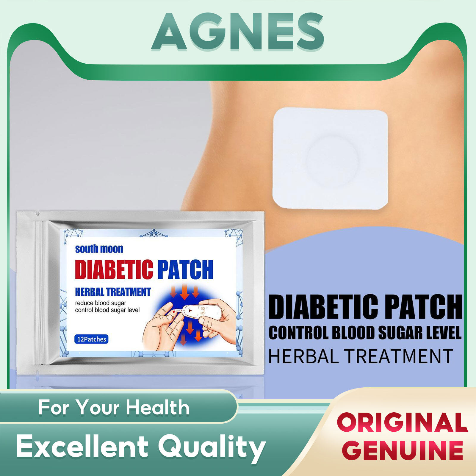 South Moon Diabetic Patches Natural Herbal Cures Diabetes Hypoglycemic