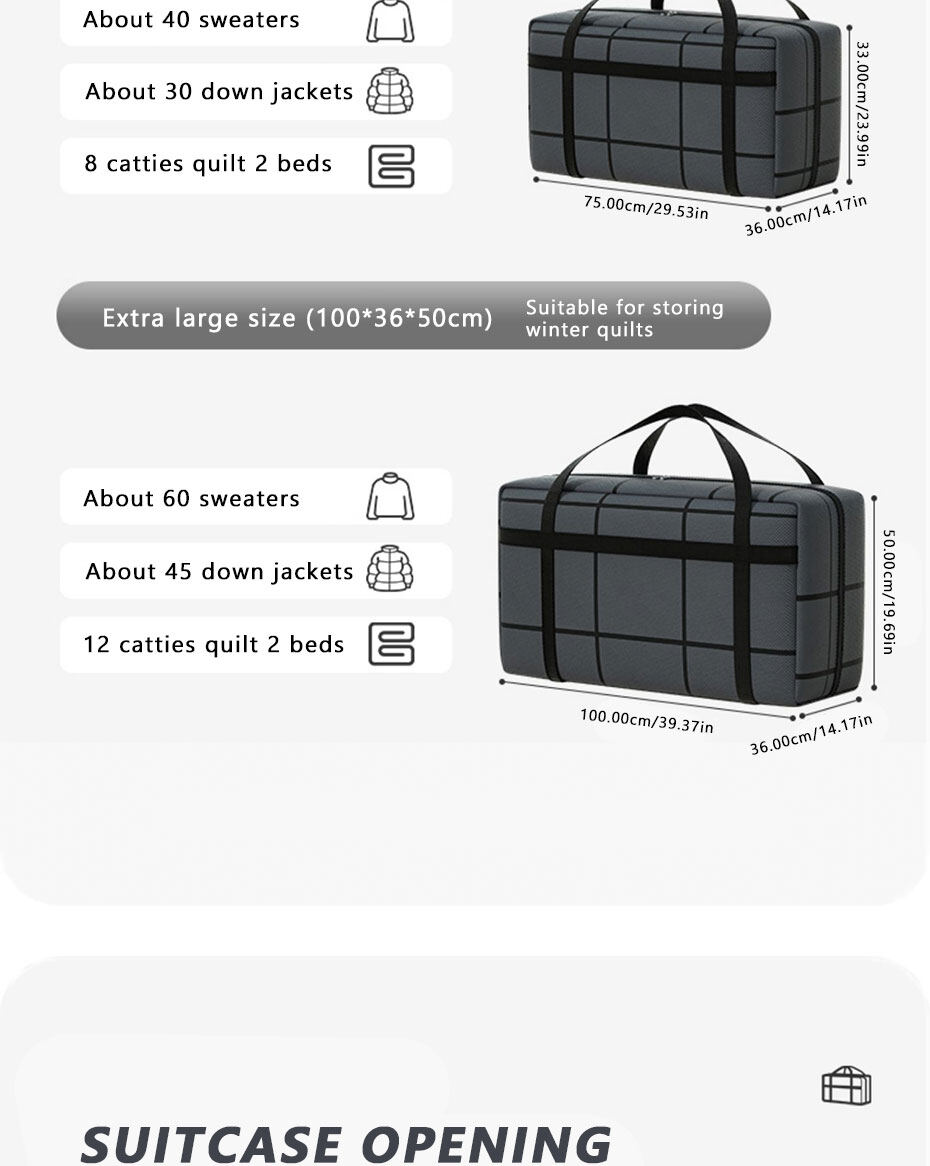 Waterproof Storage Bag For Clothes And Luggage Large Capacity_voghion.com