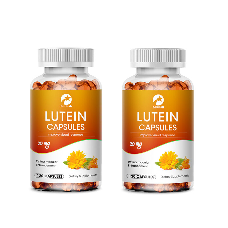 Viên nang Lutein kexinsh sức khỏe mắt hỗ trợ 20mg Cải thiện phản ứng thị giác Viên nang vitamin Lute