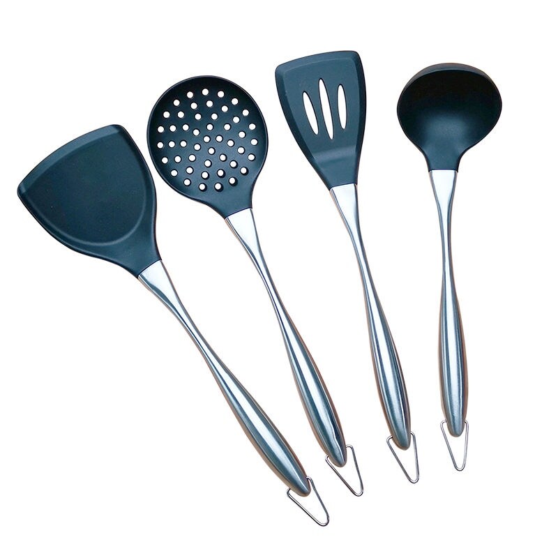 Gambar Silicone spatula non stick pan with shovel cooking shovel frying spoon soup spoon colander household kitchen utensils set kitchen supplies