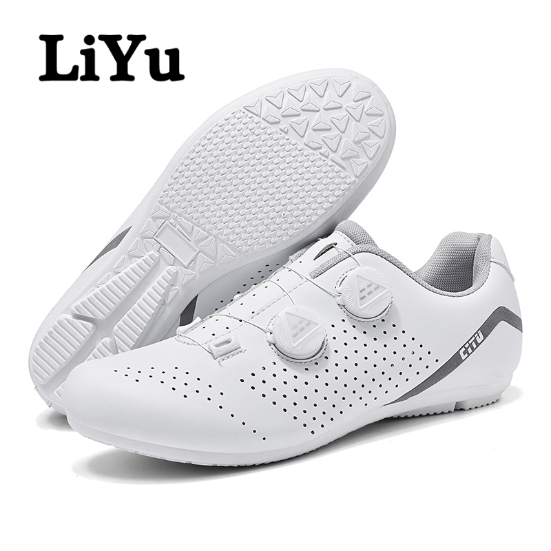 Liyu 2025 Mùa Hè giày đi xe đạp Cho Nam Giới Và Phụ Nữ Không Có Khóa giày đi xe đạp Chống Trượt đế cao su đi xe đạp thể thao Giày Đôi Đi Xe Đạp Giày Thể Thao Tất Cả Các Màu Trắng