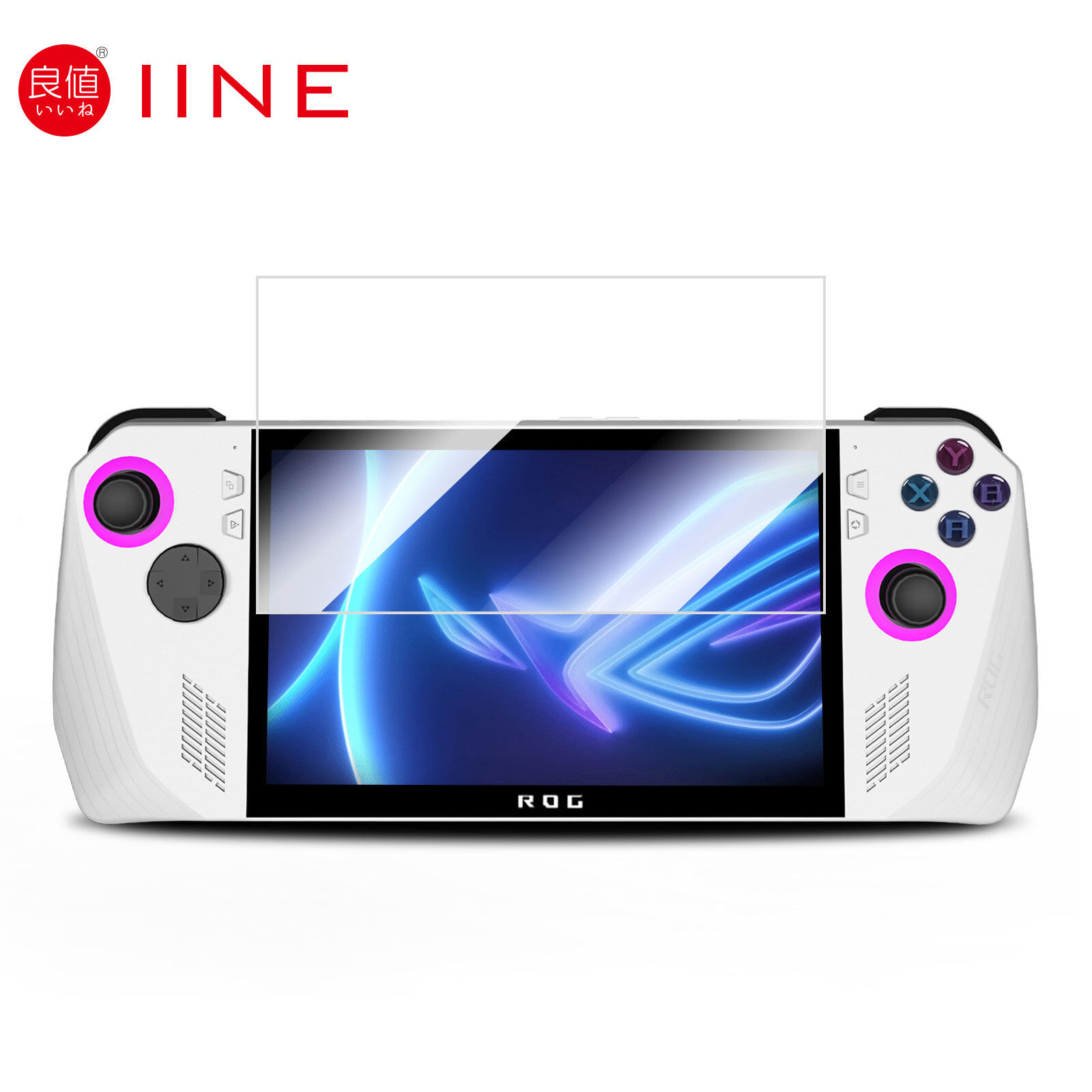 Iine cho ROG Ally miếng bảo vệ màn hình 9H Độ cứng chống trầy xước phim kính cường lực, trường hợp thân thiện, chống dấu vân tay, chống trầy xước