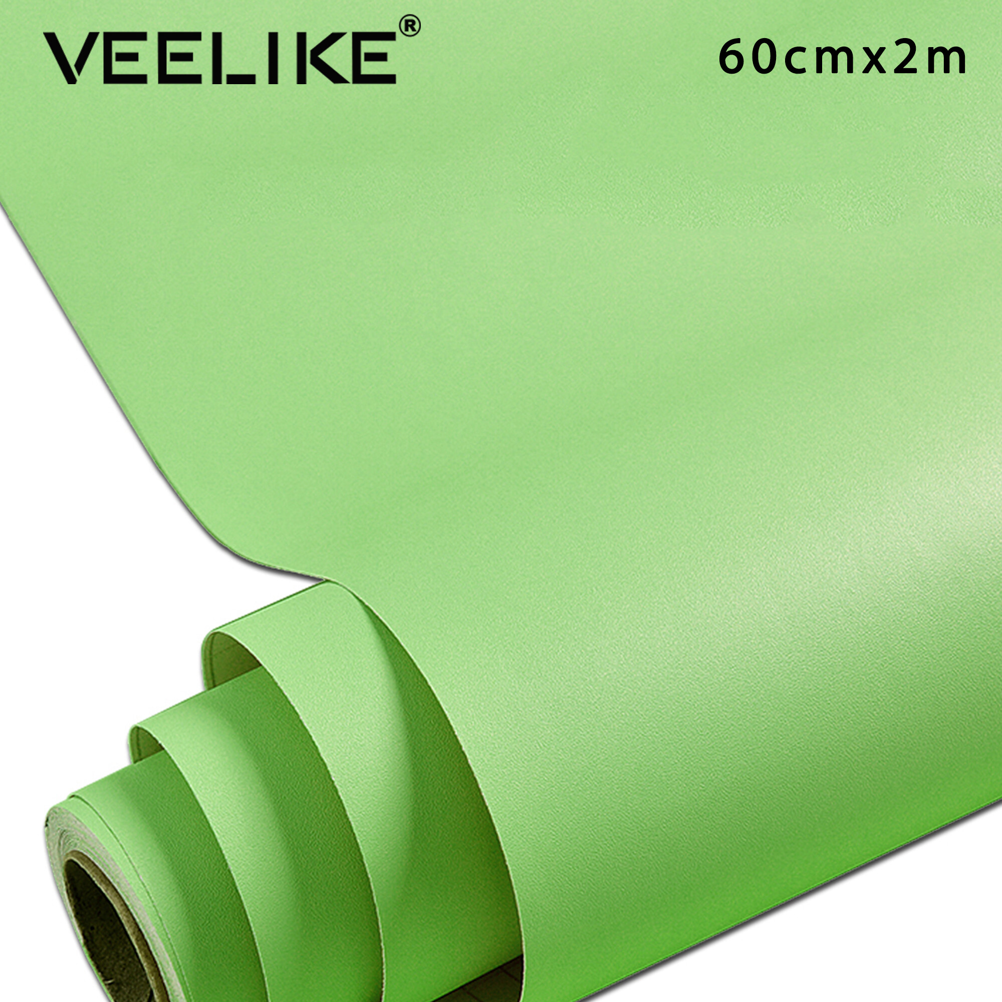 Veelike 60cm * 2m tự dính bề mặt mờ kết thúc trang trí nội thất không thấm nước tự dính hình nền nhà bếp tường Sticker cửa Sticker Decal trang trí