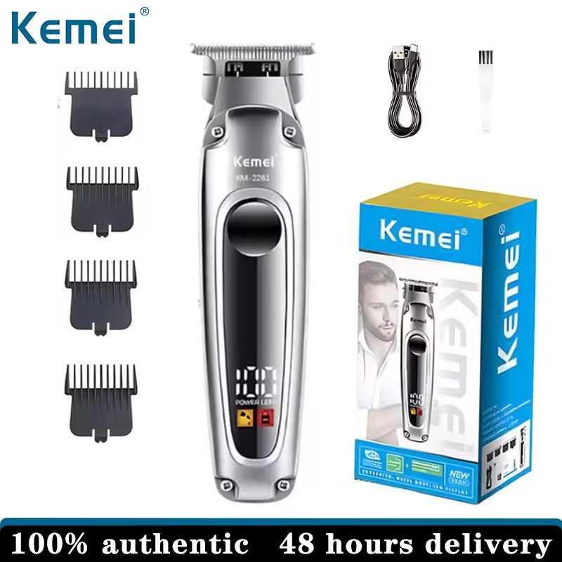 Kemei Men's Hair Clipper Rechargeable Motor Zero Gap Hair Clipper KM2261 ราคา 609 บาท*ส่งฟรี